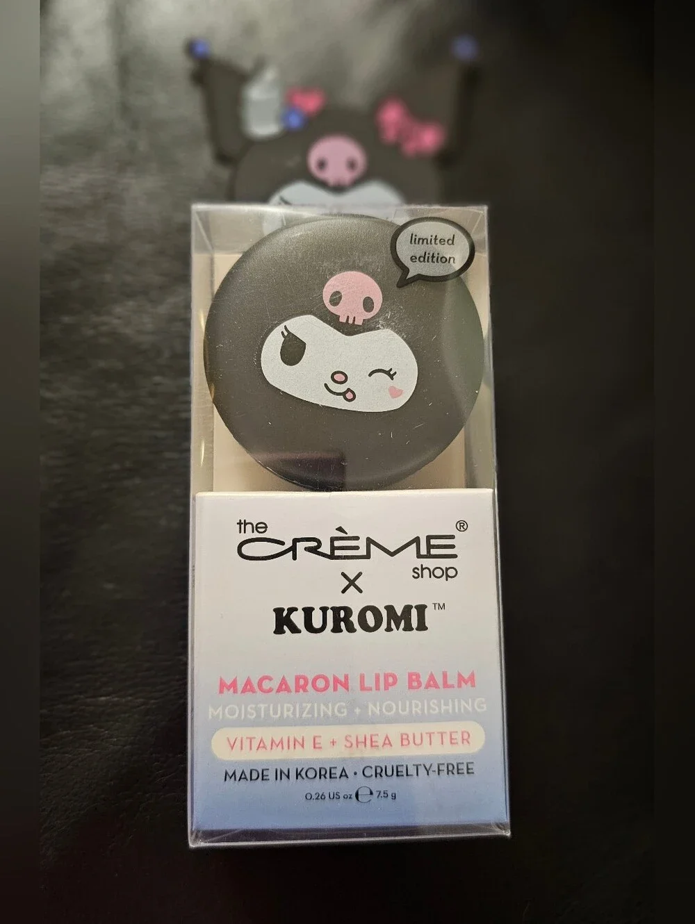 The Crème Shop Kuromi Macaron Lip Balm Blueberry Smoothie New In Package